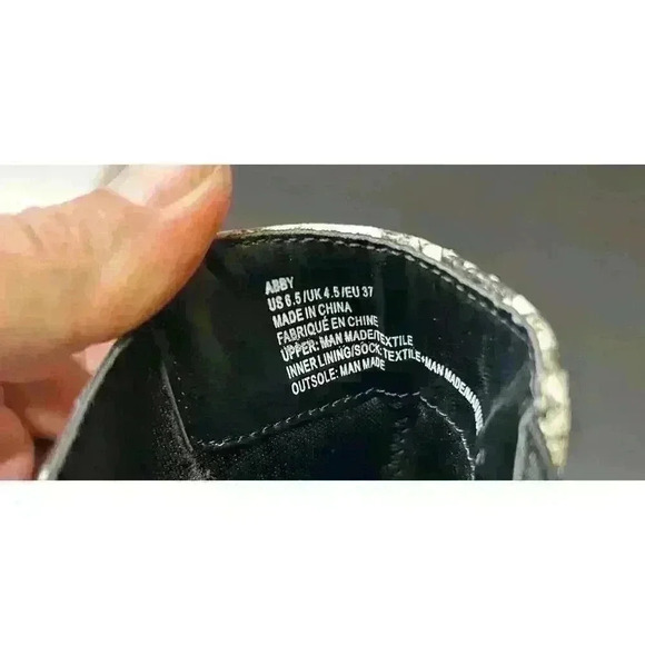 Abby Faux Snake Skin Ankle Boots - Picture 5 of 5